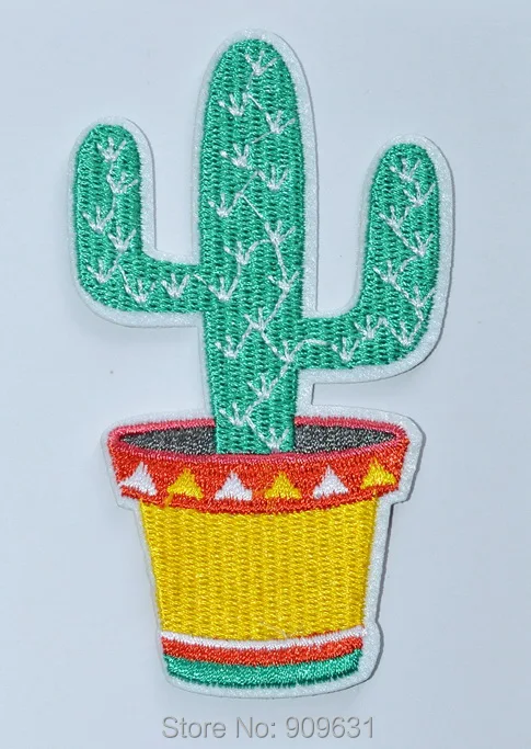 

30x Iron On Embroidered Applique Patch Saguaro Cactus Desert Western Southwest