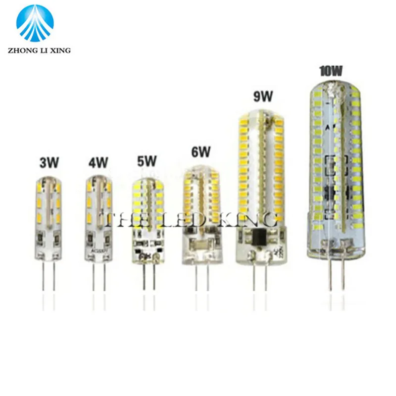 Диммируемый G4 E14 Светодиодный светильник SMD2835 3014 энергосберегающая лампа 9 Вт 12 15