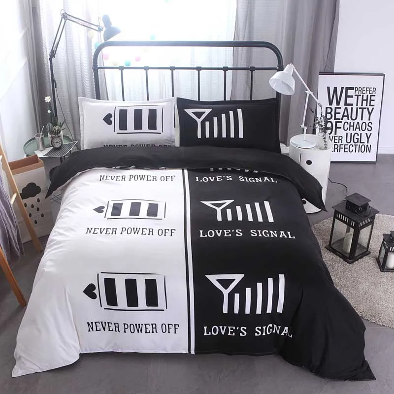 

NEW STYLE 3D Lovers Bedding Set Soft Bedclothes Duvet Cover Set +2 Pillowcases 3pcs EU/US SIZE love