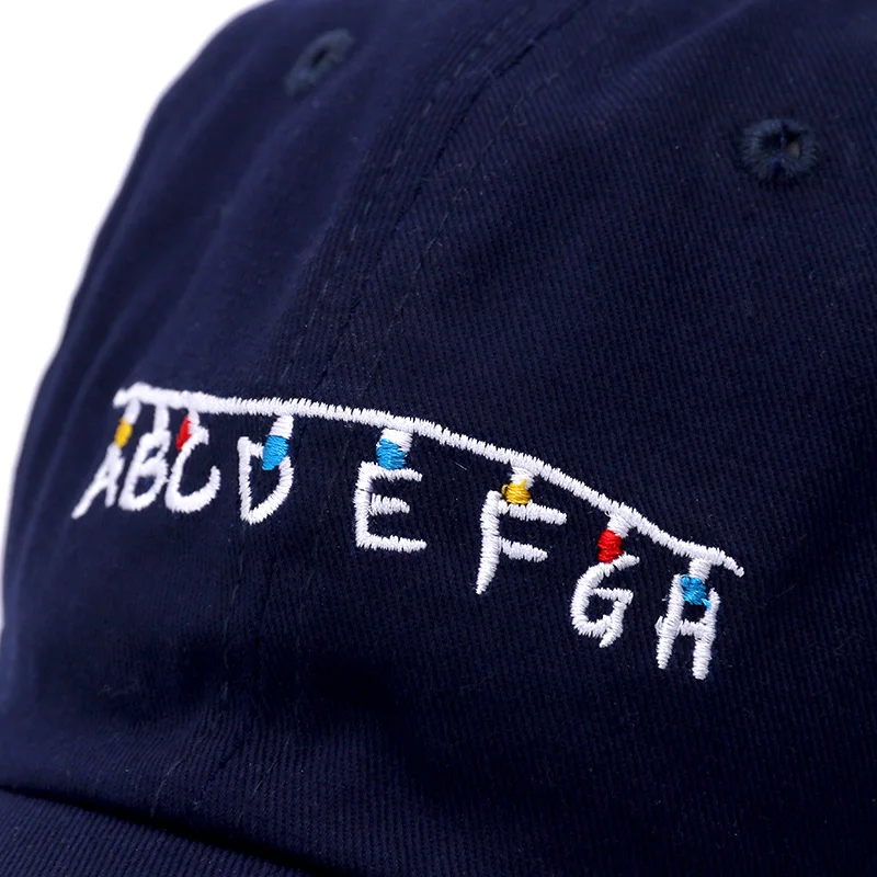 ABCDEF буквы вышивка Snapback шляпы взрослые повседневные Хлопковые бейсболки для