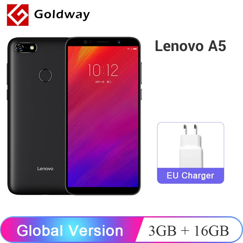 Глобальная версия lenovo A5 3GB ram 16GB rom мобильный телефон MTK6739 5 45 &quotсмартфон 4000mAh