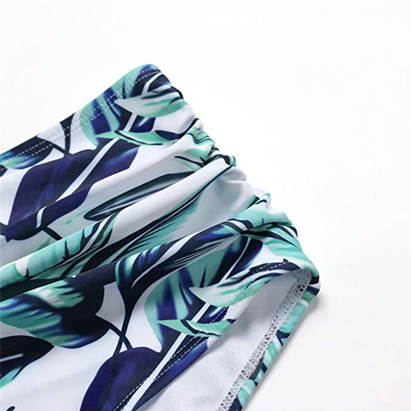 Женский комплект из двух предметов с оборками и высокой талией сексуальный