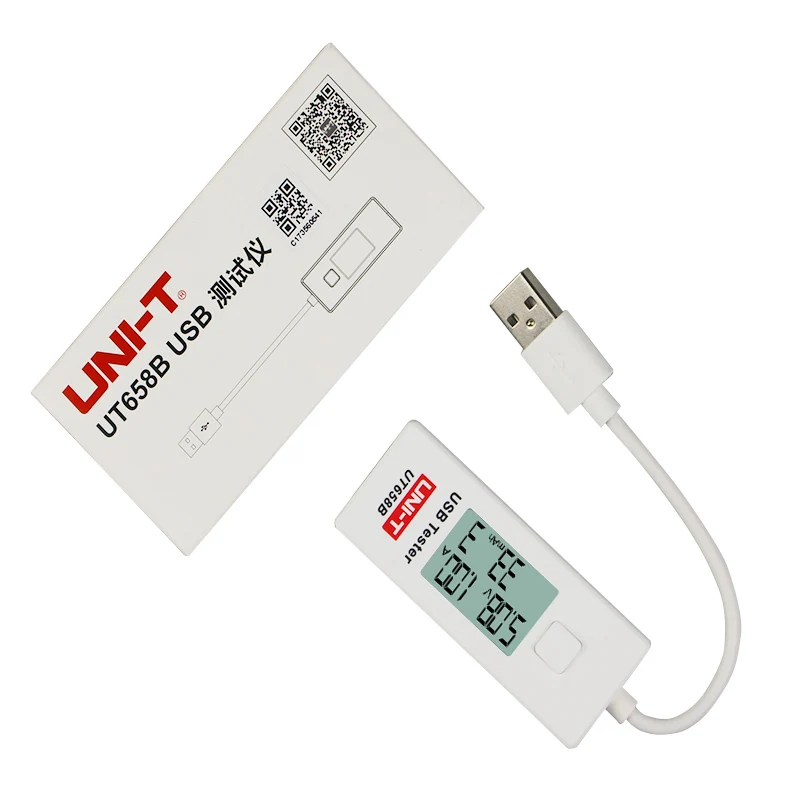 UNI-T UT658/UT658B USB тестер цифровой ЖК-монитор напряжения измеритель тока измеритель емкости тестер напряжения тока детектор Тестер