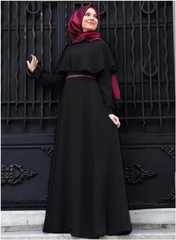 Женская мусульманская одежда abaya Дубай макси мусульманское платье Украина