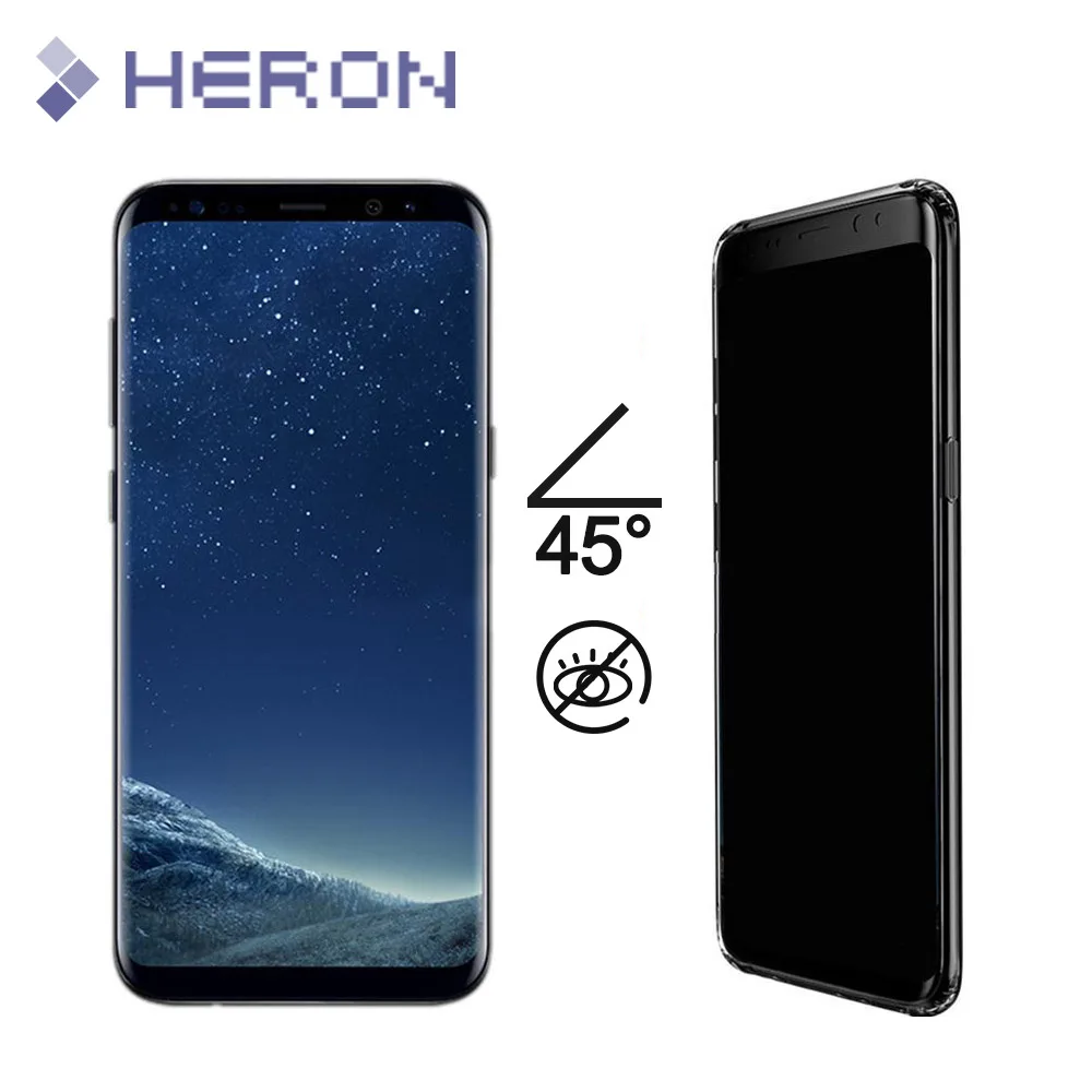 Полное покрытие анти шпион закаленное Стекло для Samsung Galaxy S8 плюс + премиум