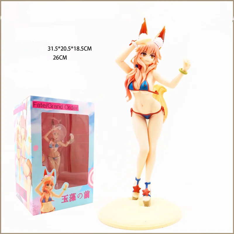1/6 Fate/Grand Order Tamamo no Mae Berserker лиса уши хвост купальный костюм ПВХ фигурка