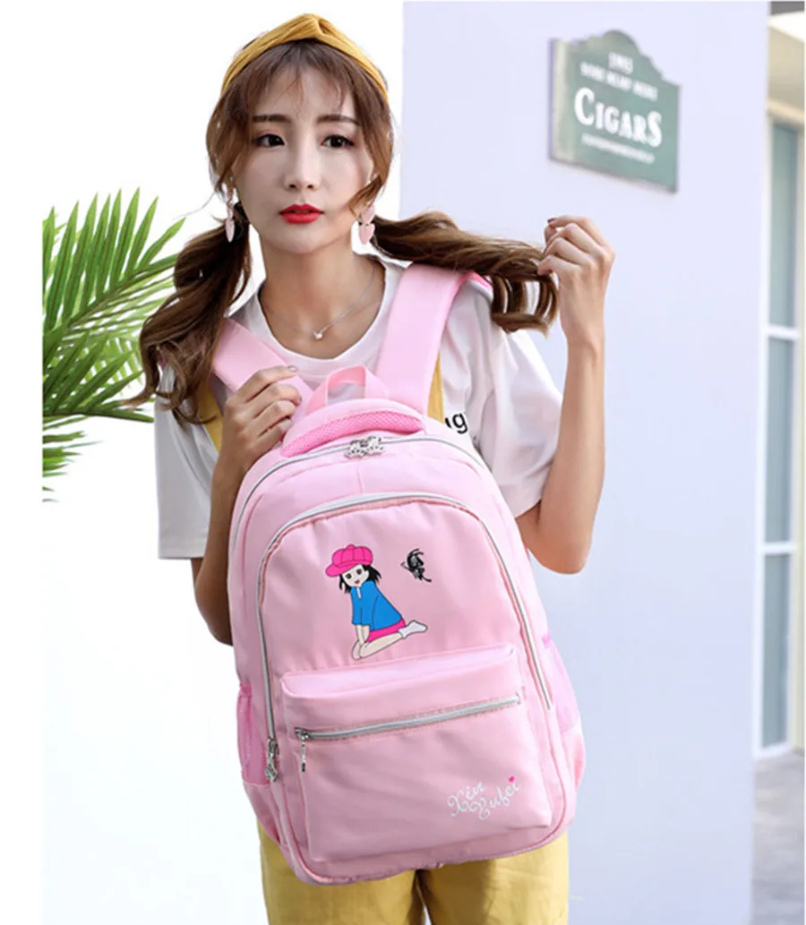 Детские школьные сумки для девочек рюкзаки начальной школы Мультяшные