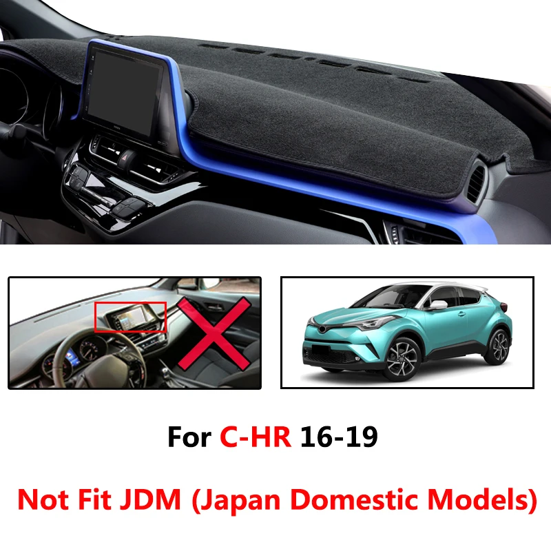 Чехол Xukey для приборной панели коврик Toyota CHR C HR 2016 2017 2018 2019 LHD чехол с
