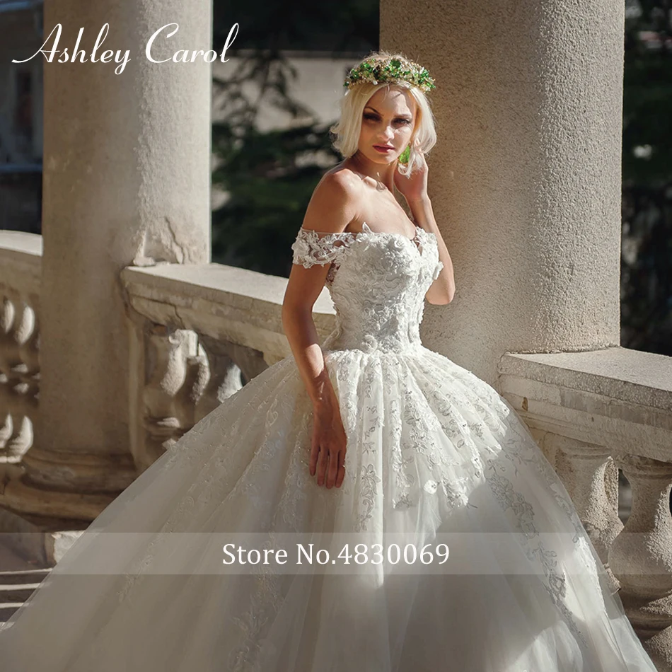 Бальное платье Ashley Carol свадебное 2020 элегантное с рукавом-крылышком сексуальное