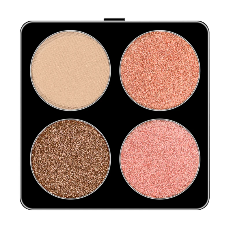 Mini 4-Color Eyeshadow Palette Waterproof Not Blooming Eyeshadow DIY Replaceable Eyeshadow Box