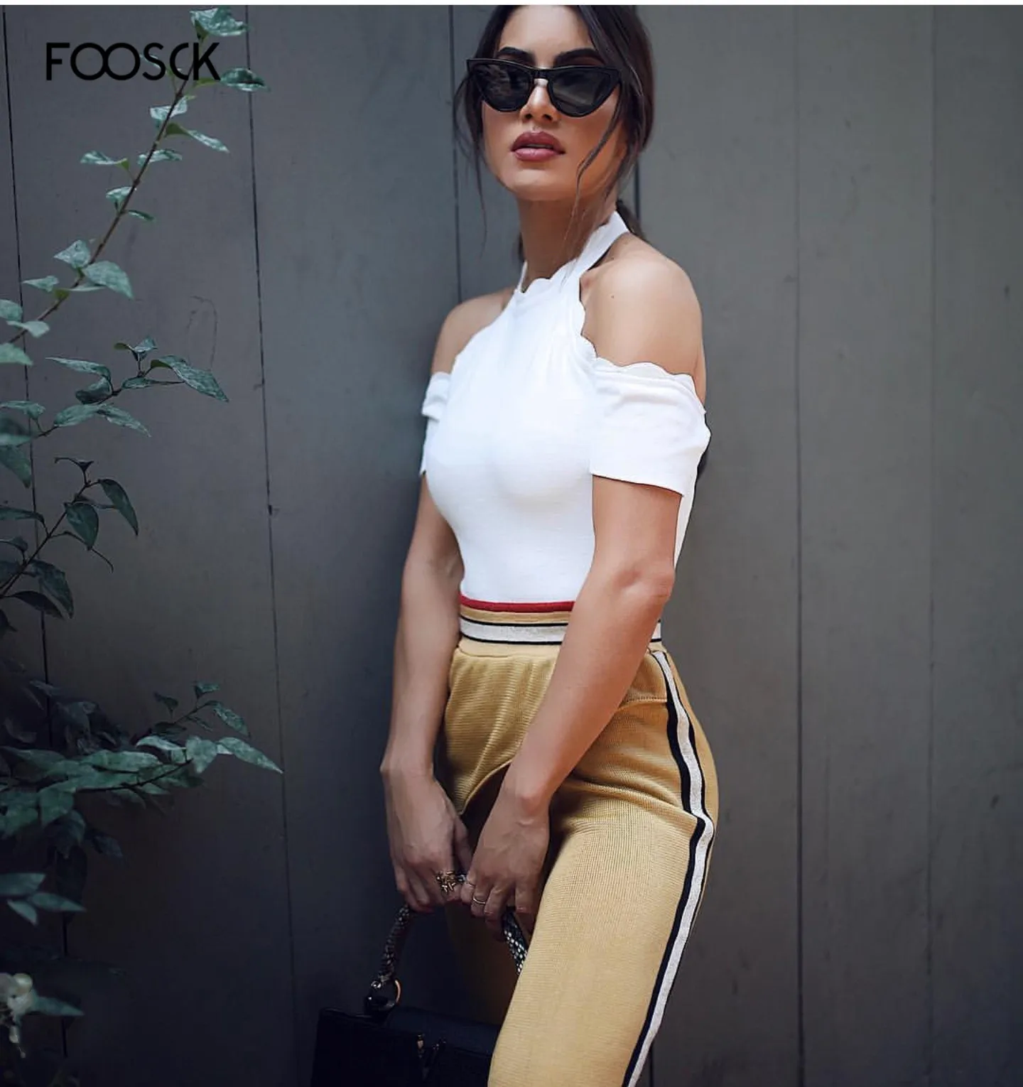 FOOSCK кошачий глаз тени для женщин модные солнцезащитные очки Женские винтажные Ретро очки с дизайном «кошачие глаза» Oculos Feminino UV400 Защита объектива