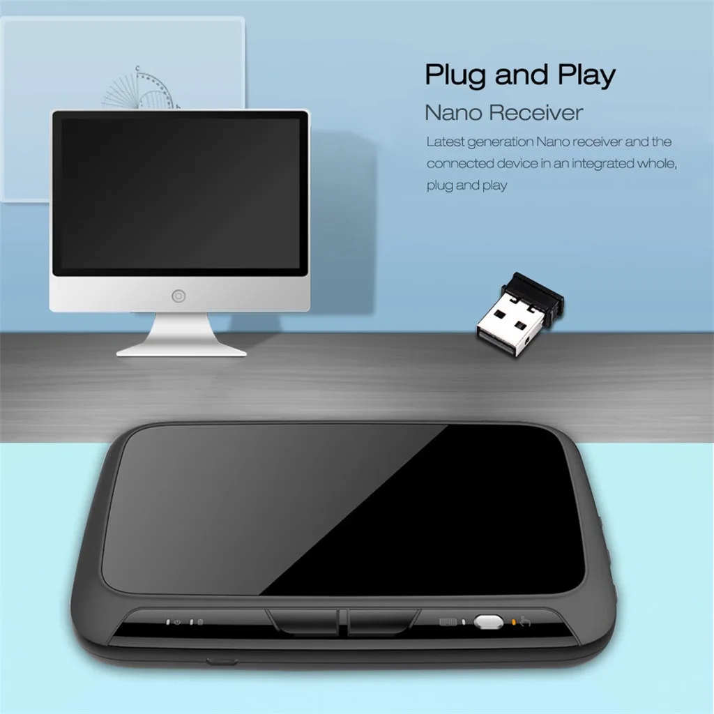 2.4GHz Mini Wireless Flying Mouse Keyboard Touchpad With Backlight Function Air For PC Office Smart TV | Компьютеры и офис