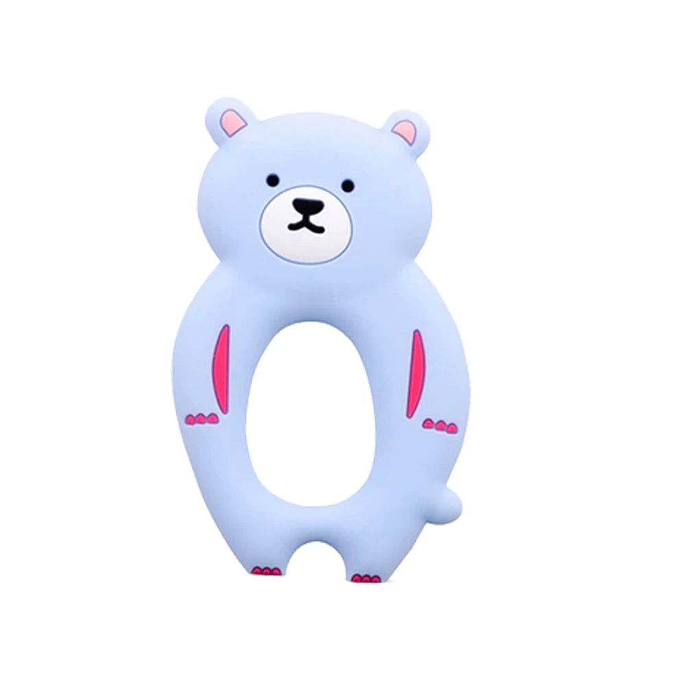 5 шт./компл. детская силиконовая Игрушка прорезыватель для зубов медведь детские