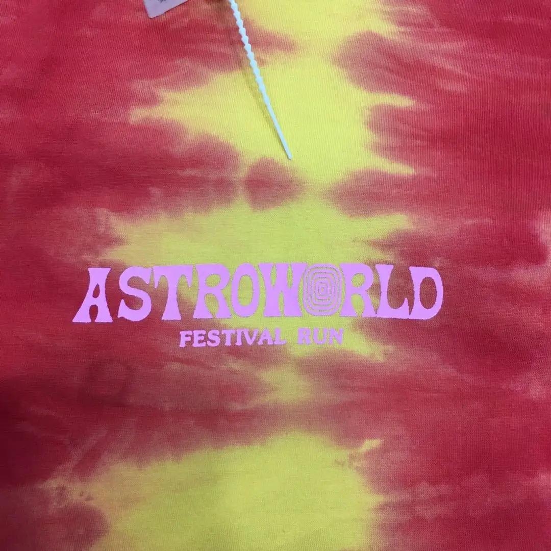 Футболка Astroworld для мужчин и женщин праздничная тенниска Тревиса Скотта бега
