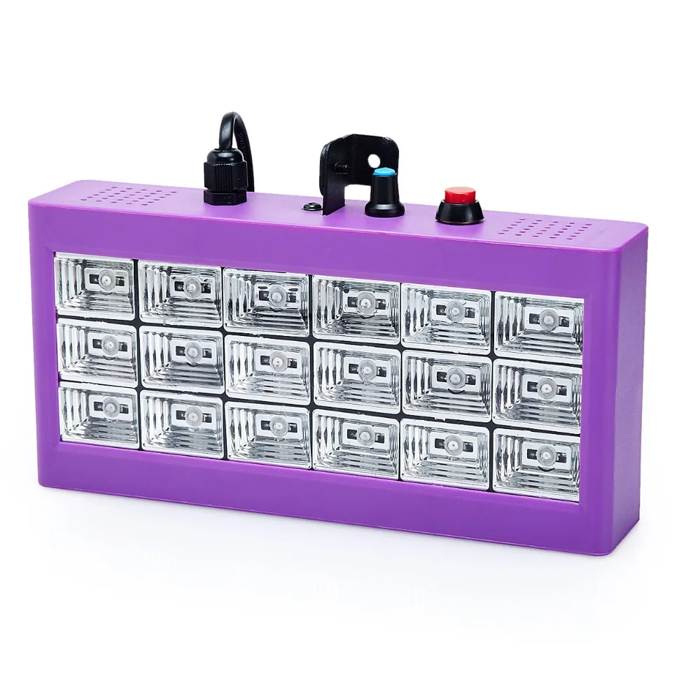 Мини DMX Sound Control 18 RGB LED Disco Party DJ Световое Шоу Строб Лампа Решетка Домашних