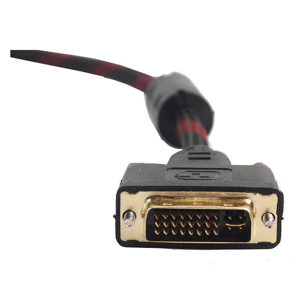 Топ 1 5 М DVI папа к VGA Мужской I кабель 24 + поворотный Соединительный для видео HDTV DVD