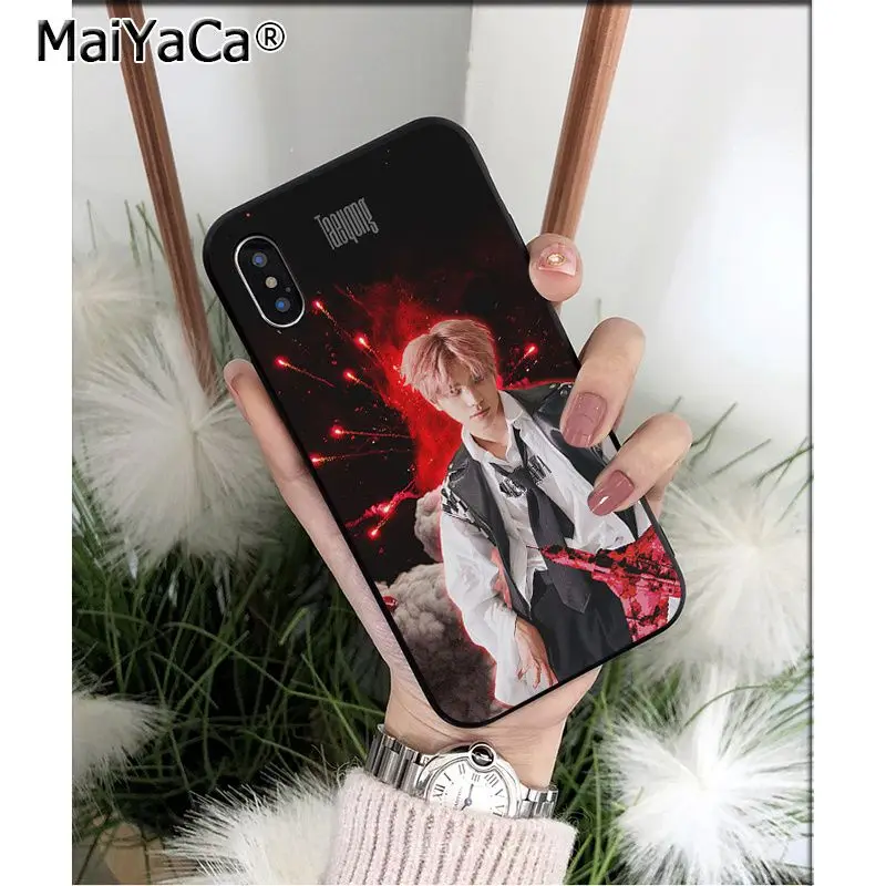 MaiYaCa Nct 127 мягкий черный чехол для телефона из ТПУ Apple iPhone 8 7 6 6S Plus X XS MAX 5 5S SE XR |