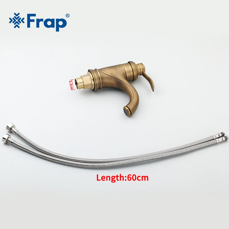 

FRAP Classical Mini Basin Faucet Bronze Brushed Single handle Bathroom Sink Tap Deck Mounted Crane Mixer Water saving Tap Y10069