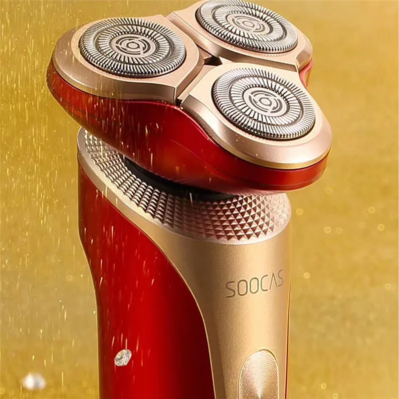 Xiaomi SOOCAS S3 электробритва для мужчин 3 режущие головки сухого влажного бритья