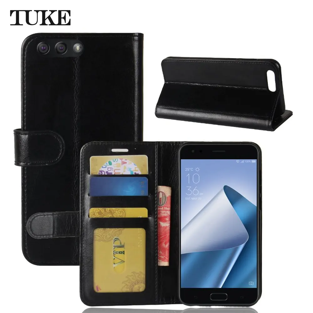 TUKE для Asus Zenfone 4 ze554kl чехол Роскошный кожаный кошелек задняя крышка чехол Zenfone4 ZE554 KL флип защитный телефон сумка кожаный футляр