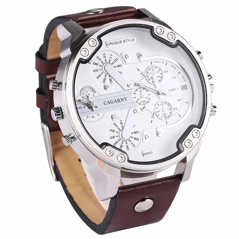 

Dual Movement Sports Watch CAGARNY Man Casual Watches Luxury Brand Men Quartz Wrist Watch Relogio Male Relojes Clock Men