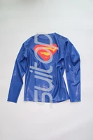 new super men latex full t shirt fashion rubber tees in blue no zip