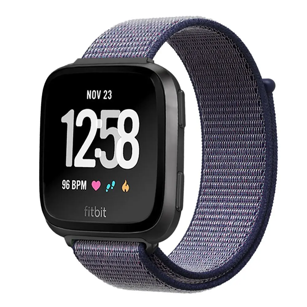 Спортивный сменный нейлоновый ремешок для Fitbit Versa 2, дышащая Регулируемая петля, ремешок для часов Fitbit Versa Lite Smart Watch