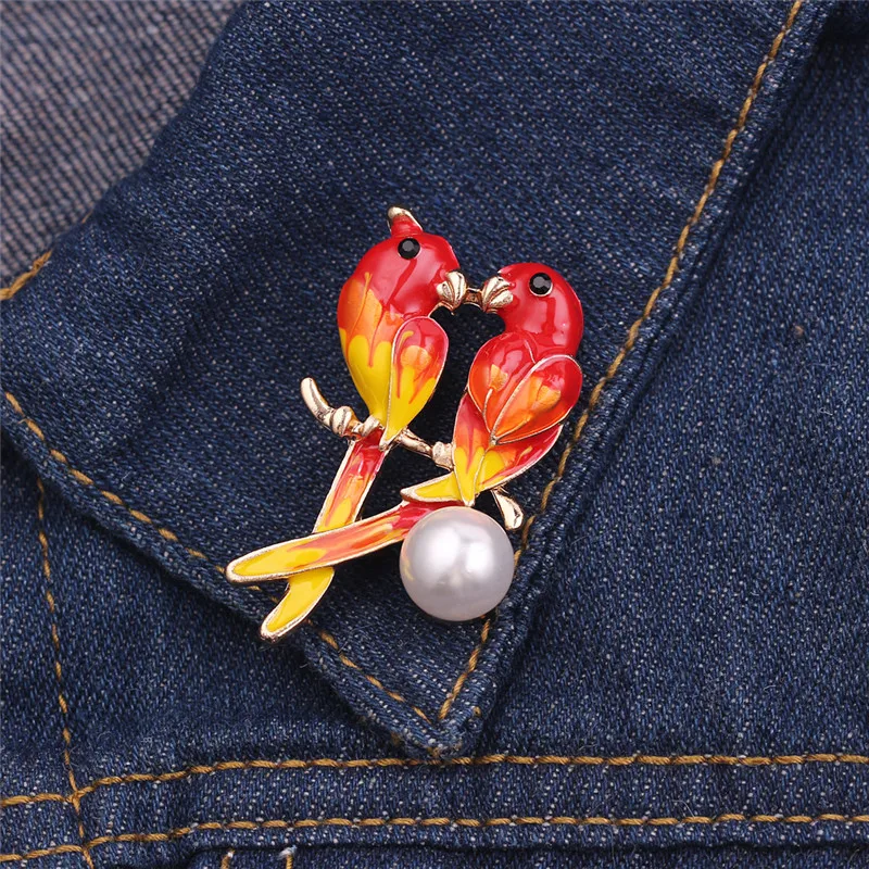 Красивая 3D лягушка Lovebird Стрекоза балет Броши для женщин цветок брошь модная