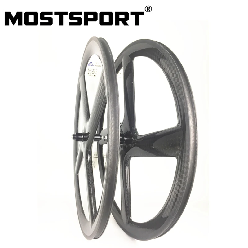 MOSTSPORT 700C Clincher Four карбоновые колеса со спицами для фиксированной