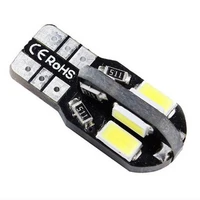 24pcs 194 w5w 501 5730 8smd white red yellow car side tail light bulb t10 led canbus