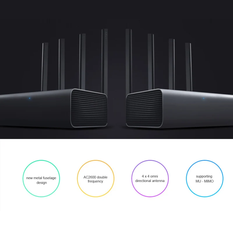 Английский оригинал Xiaomi Mi Router Pro Wi Fi ретранслятор AC2600 2 4G/5GHz двухдиапазонный APP