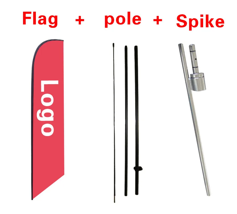 red MetroPCS WFA Feather Banner Swooper Flag Kit with pole+spike | Дом и сад