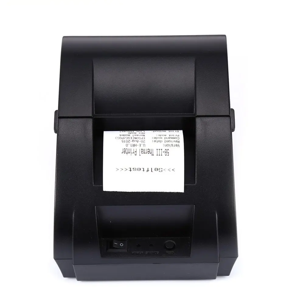 Новый ZJ5890K мини 58 мм USB порт черно белый принтер POS чековый термальный встроенный