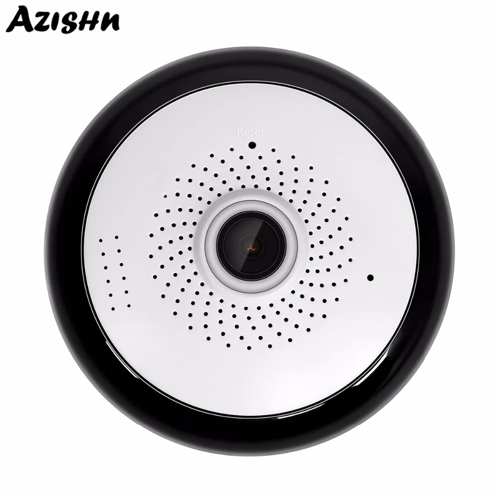 AZISHN 360 градусов WiFi панорамная камера безопасности 960P FULL HD Беспроводная рыбий глаз