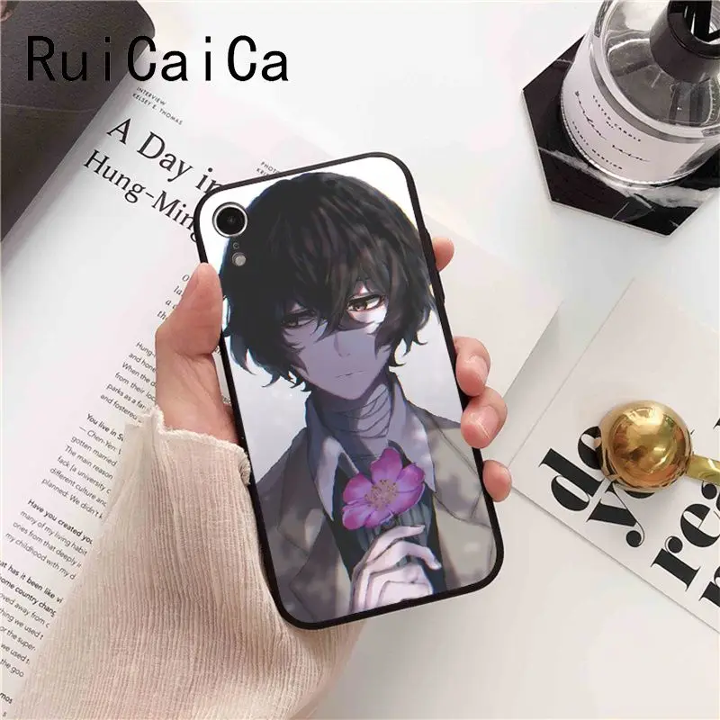 Чехол Ruicaica Japan anime bungou stray dogs дазай Осаму для iPhone 8 7 6 6S 6Plus X XS MAX 5 5S SE XR