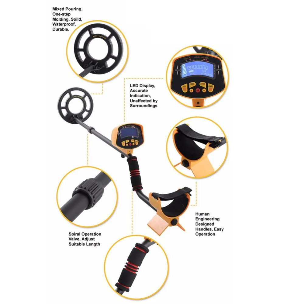 Металлоискатель Gold Digger Treasure Hunt Ground Search металлоискатель Nugget Finder Detector MD3010II |