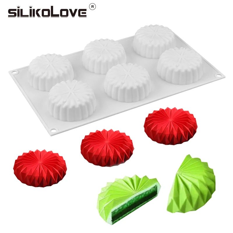 SILIKOLOVE 6cavity 3D Diy мусс силиконовые формы инструмент для декорирования тортов