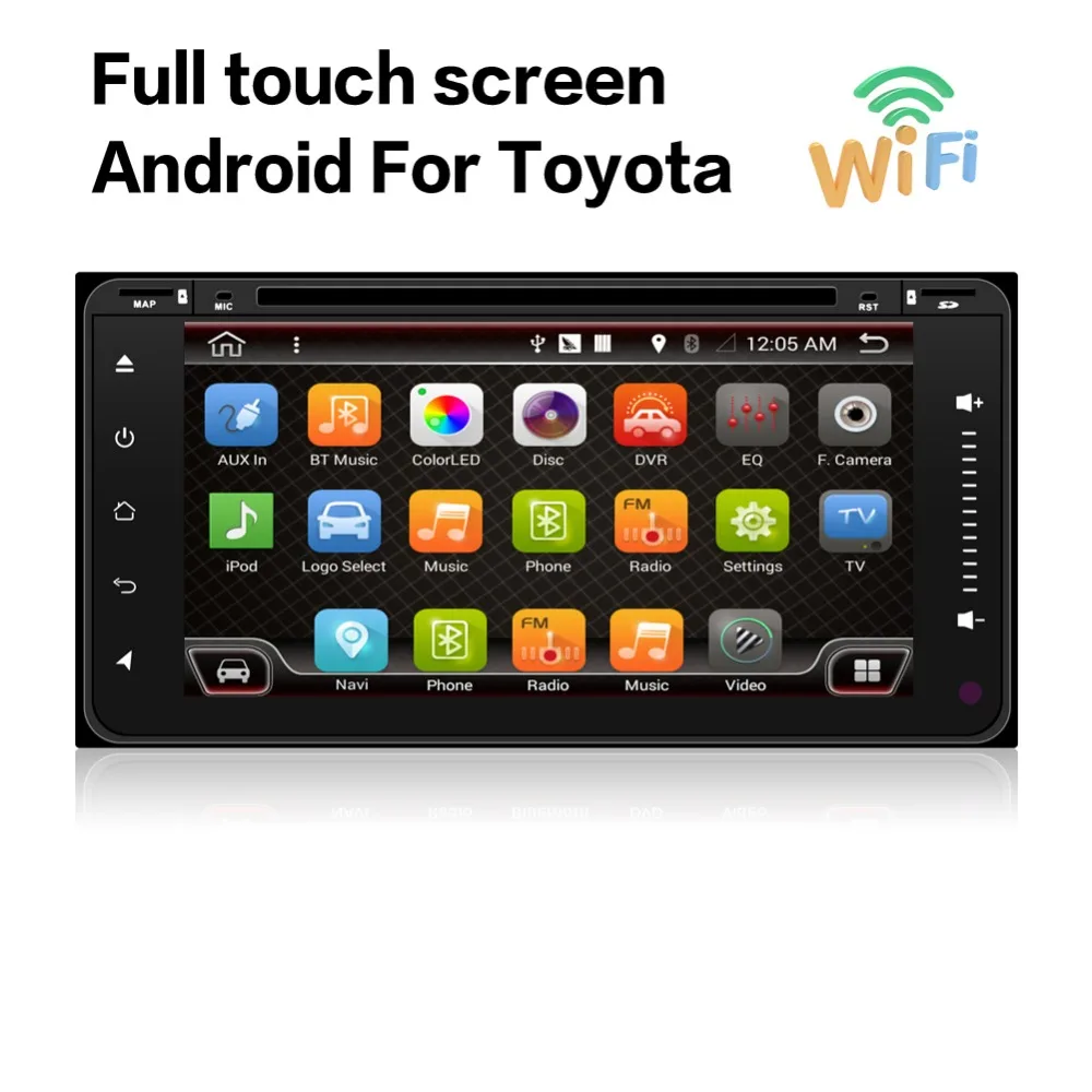 Qud core Android 6.0 Автомобильный DVD головного устройства Радио для Toyota Hilux 2015-16 GPS Navi Bluetooth