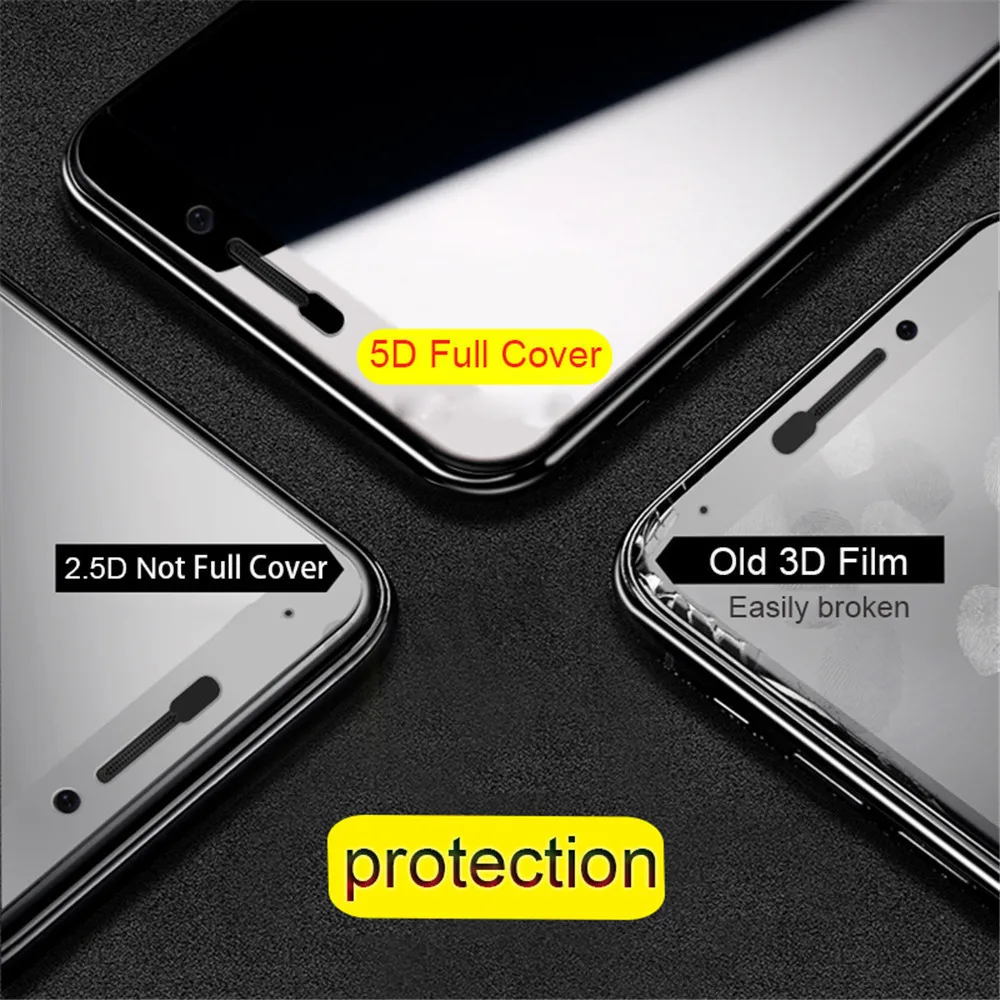 5D защитное изогнутое стекло для Xiaomi Redmi 4A 5 6 6A 5A Pro Plus защита экрана закаленное Note 4X