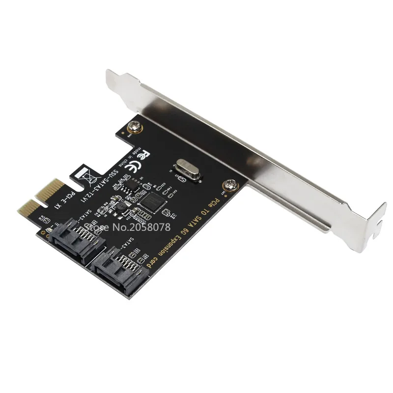 PCI Express SATA3.0 2-Порты и разъёмы SATA III 6 г расширения адаптер карты контроллера для настольного компьютера Компоненты ПК PCI E