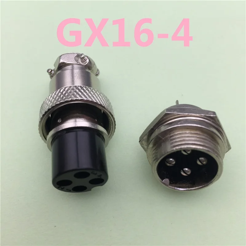1 компл./лот GX16 4 контактный штекер и гнездо L72 диаметр 16 мм проводной панельный
