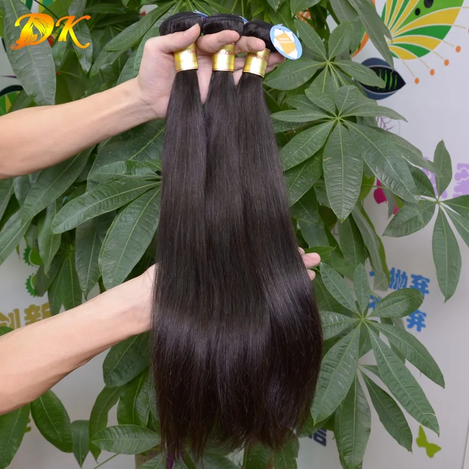6A Unprocessed Burmese Virgin Hair Straight Human Weave 3Pcs Natural Color Cheap Extensions |