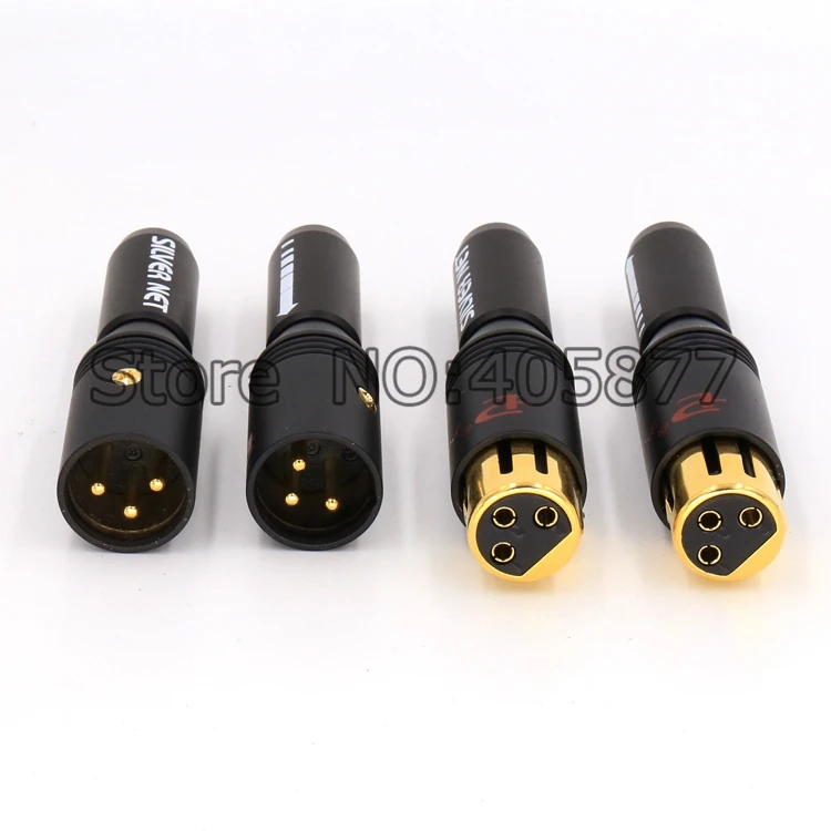 4 шт Позолоченные Соединительный Штепсель XLR Аудио Баланс XLR Сделано в Китае с 3 зубцами кабель крепление равновесные Наушники разъем мужской или женский