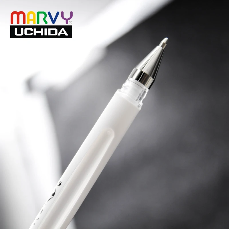 Ручка гелевая Marvy 920 для ручной работы профессиональная ручка-хайлайтер белого