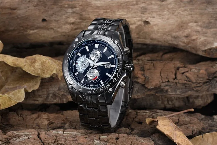 Часы CURREN Мужские спортивные армейские стальные | Наручные часы