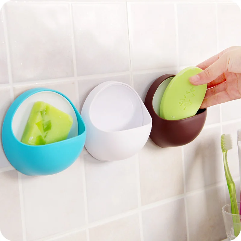 Настенный держатель для мыла на присоске из АБС пластика|soap dish|soap holderbathroom accessories |