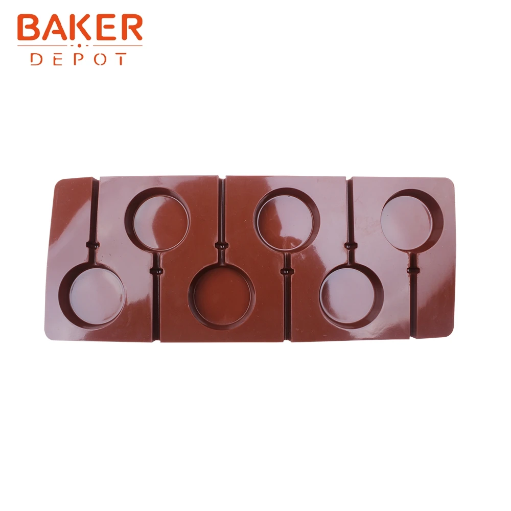 BAKER DEPOT силиконовая форма для леденцов круглая Конфета gummy помадка формы