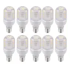 10 X Bombilla Foco Lmpara Corn E14 5050 SMD 21 LED 4W Blanco Clido