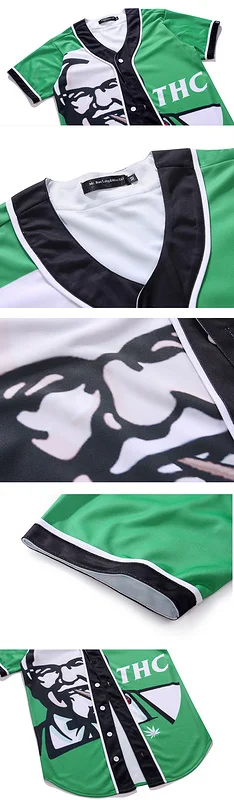 Футболка KFC с принтом для мужчин футболка коротким рукавом и кнопками 3d M 3XL|shirt