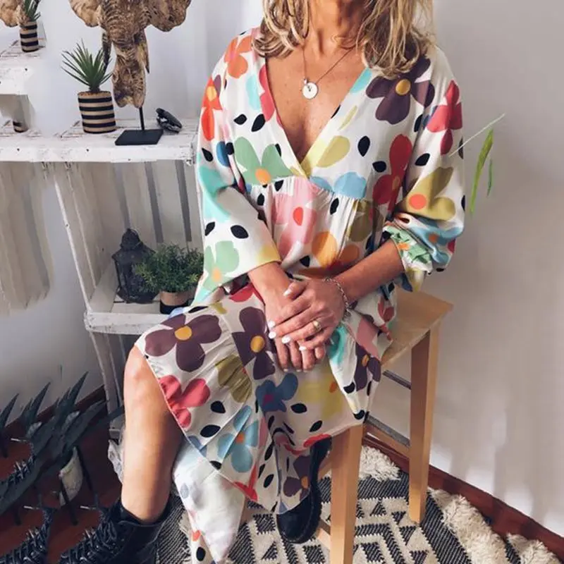 Boho сексуальные Клубные пляжные желтые Большие размеры женские миди платья